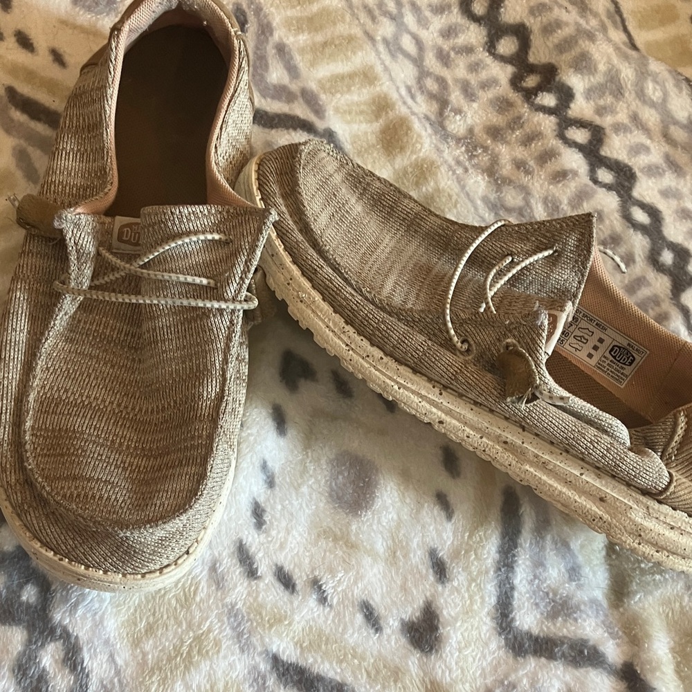 Hey Dude Tan Slip-On Loafers